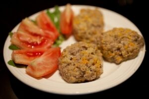 Тюфтельки з овочами на пару