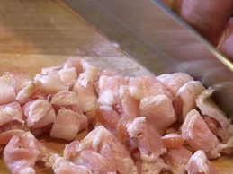 подрібнюємо сало