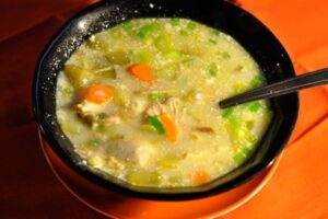 Розсольник з м&;ясом і грибами по-російськи