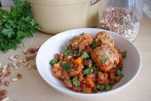 Квасоля з овочами в мультиварці