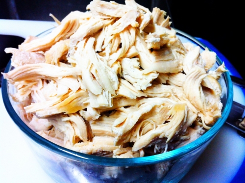 подрібнена куряча грудка