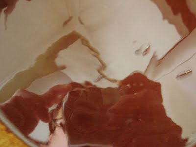 растопленый шоколад