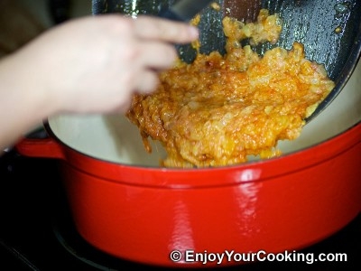 овочі в казані