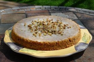 Горіховий пиріг з апельсиновим сиропом