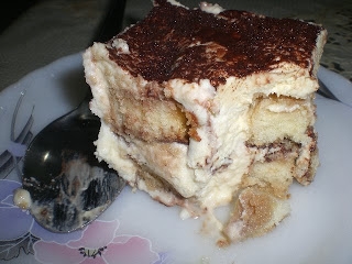 тірамісу без яєць в розрізі