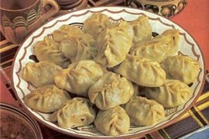 Манти з кислого тесту