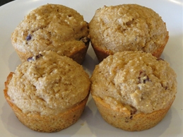 Гречані кекси з ягодами