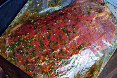 м'ясо в рукаві