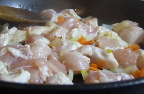 обсмажуємо м'ясо