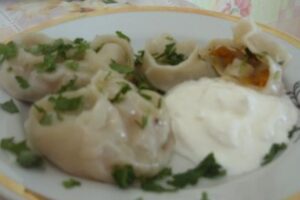 Манти з гарбузом