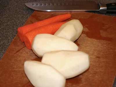 цибулю і картоплю