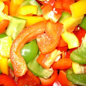 нарізану салатны перець