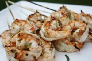 Шашлик з креветок