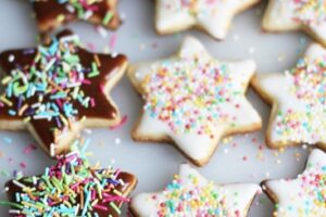 Новорічне пісочне печиво