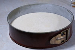 Тісто у форму для випікання