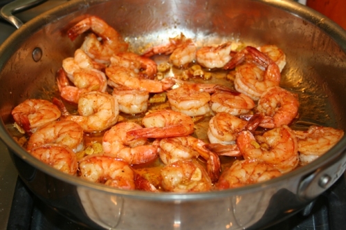 обсмажуємо креветки