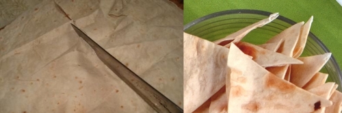 лаваш Ріжемо на невеликі шматочки