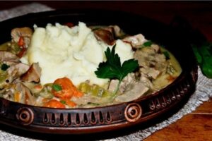 Тушковані свинячі нирки