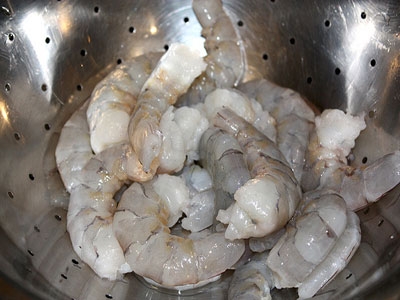 креветки в друшляку