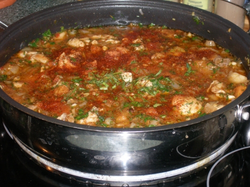 наполягаємо готовий чахохбілі