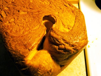 отвір від лопатей на хлібі