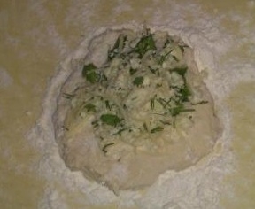 Сир і зелень в начинці