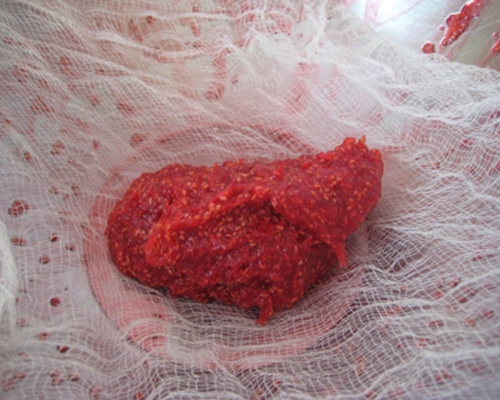 марля з полуницею