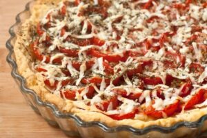 Тарт з помідорами черрі