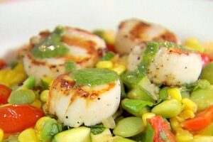 Суккоташ з смаженими устрицями і петрушкою