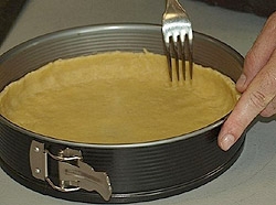 У ємкості для випікання надаємо тесту форму