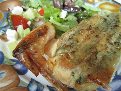 курка з салатом