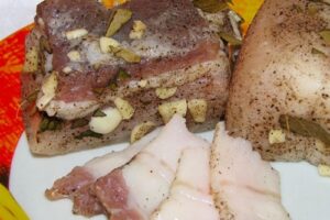 Суха засолювання сала