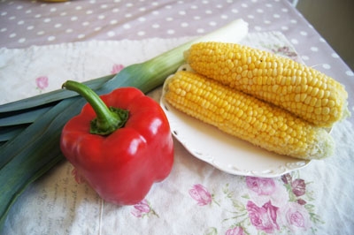 овочі на столі