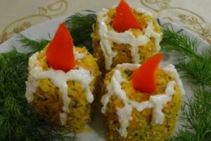 Закуска "Різдвяні свічки"