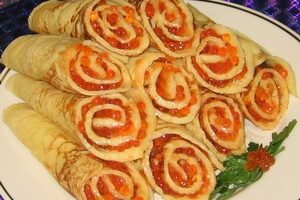 Млинці з ікрою