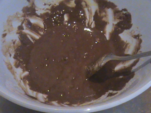 шоколадно-яєчна маса