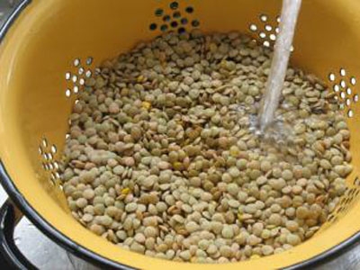 сочевиця в друшляку