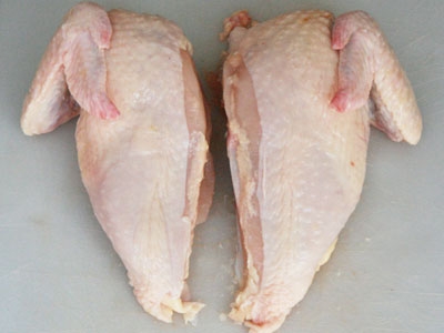 2 частині грудки з крилами