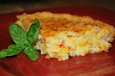 запіканка на тарілці