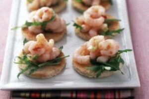 Канапе з креветками