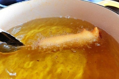 обсмажування сосиски