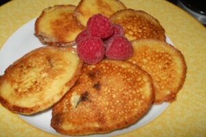 Оладки з родзинками