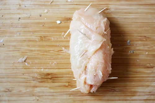 скріплюємо зубочистками