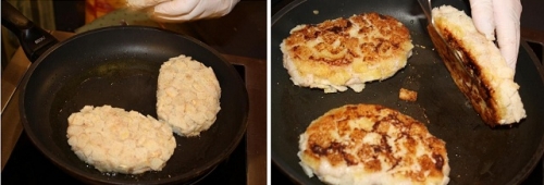 Обсмажуємо котлети на сковороді, і доводимо до повної готовності в духовці