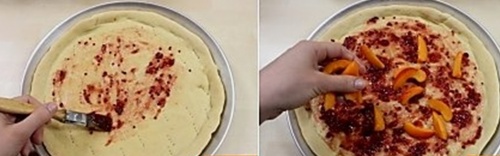 змащуємо корж для піци