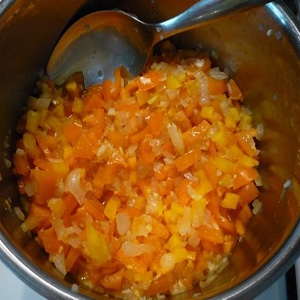 цибулю з перцем