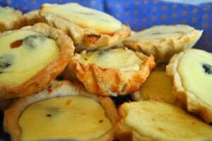 Тістечка кошички з сирним кремом