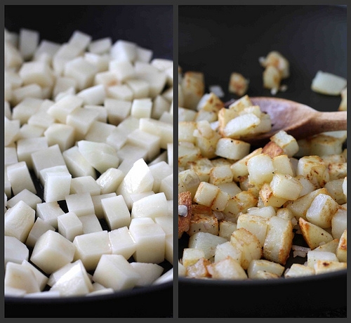 обсмажуємо картоплю