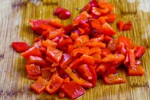 нарізаний солодкий перець