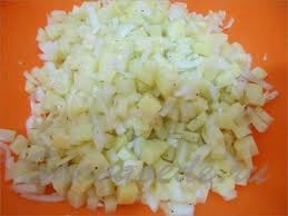 лук режим дрібними шматочками